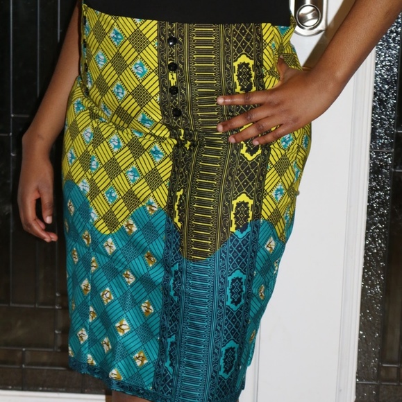 Sale Ankara Pencil skirt - Picture 1 of 5